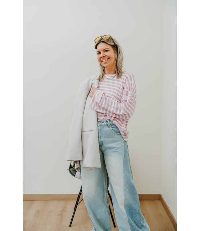 Striped t-shirt rose