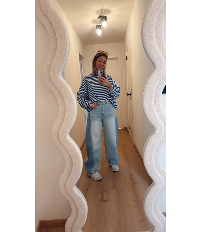 Striped sweater cobalt