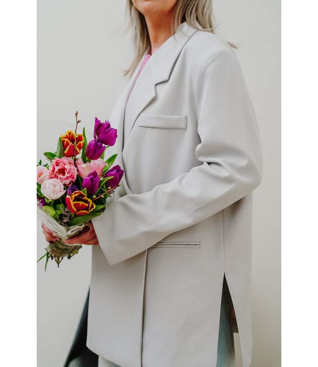 Oversized blazer soft grey