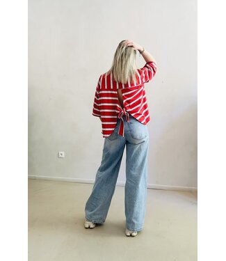 T-shirt red/blue bow