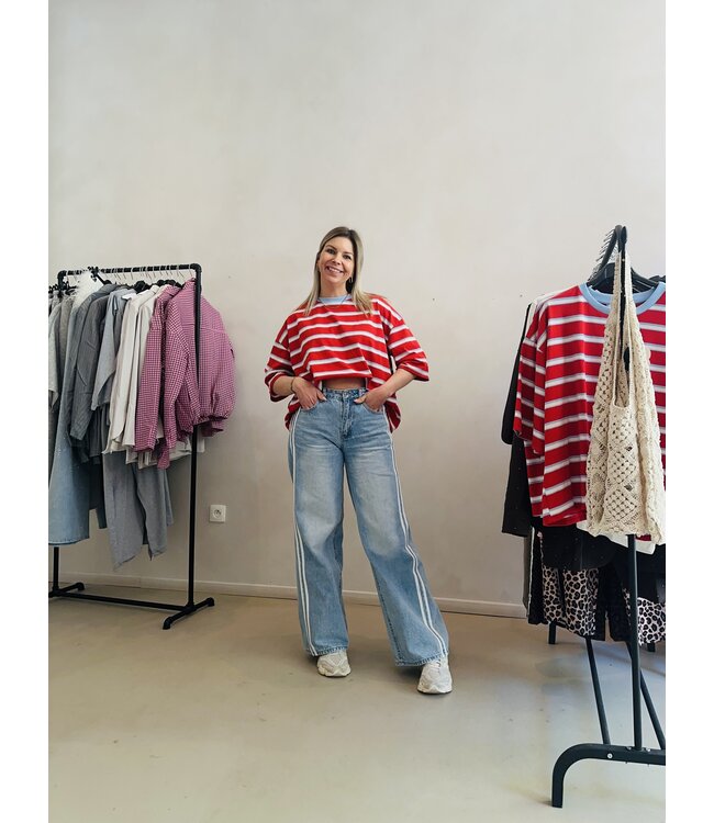 T-shirt red/blue bow