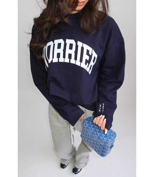 T-shirt worrier navy