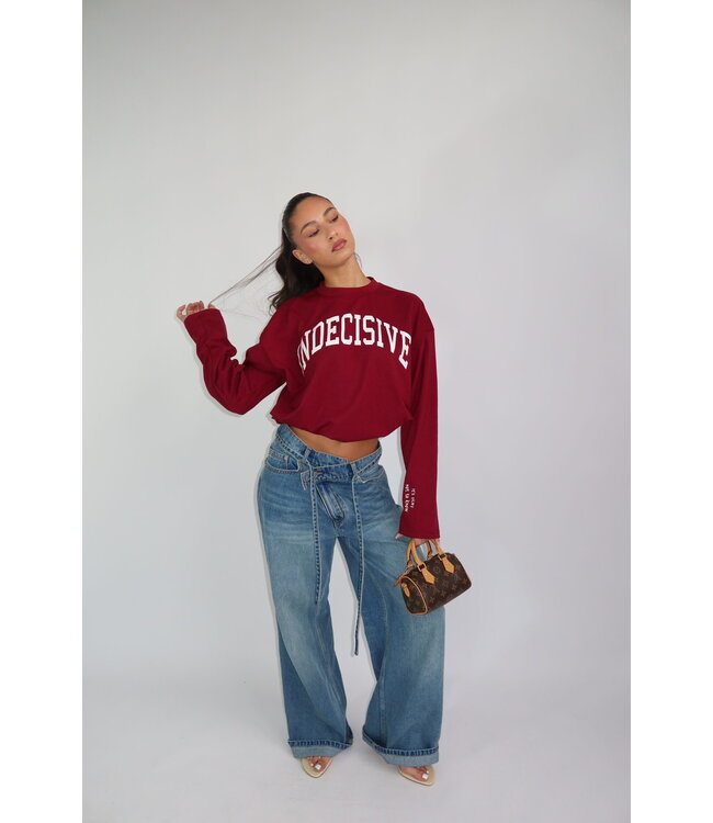 Longsleeve t-shirt indecisive burgundy