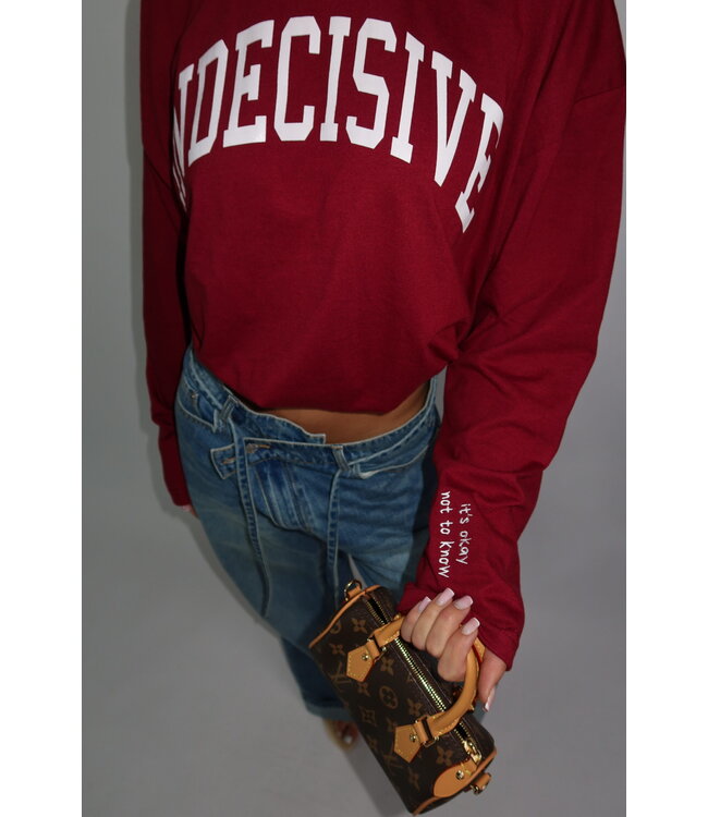 Longsleeve t-shirt indecisive burgundy