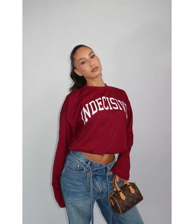 Longsleeve t-shirt indecisive burgundy