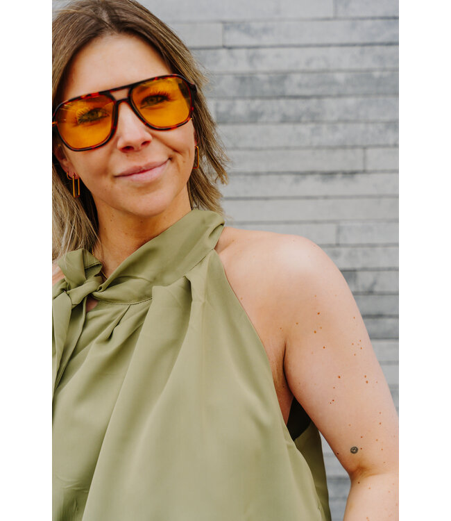 Sisi top khaki