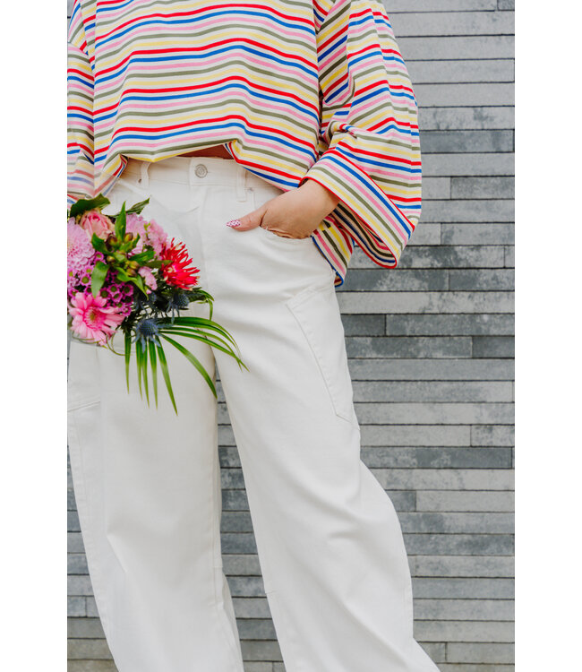 Ballon jeans cream