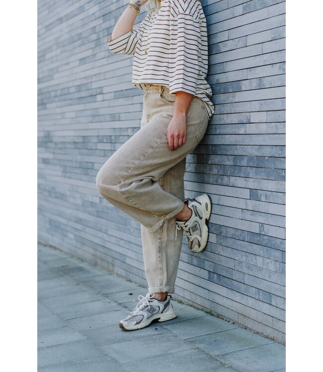 Balloon jeans beige