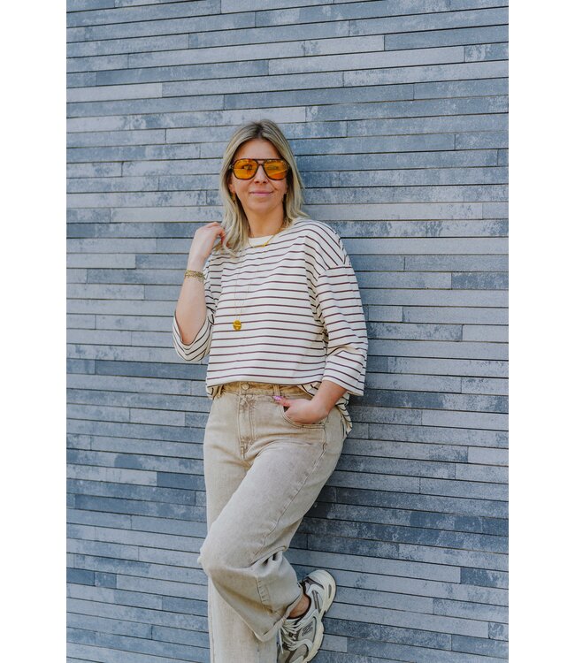 Balloon jeans beige