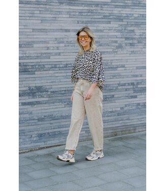 Balloon jeans beige