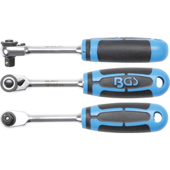 Reversible Ratchet  Fine Tooth  6.3 mm (1/4")