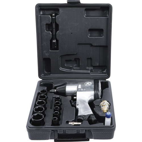 BGS - D-I-Y Air Impact Wrench with Tool Set  12.5 mm (1/2")  312 Nm  16 pcs.