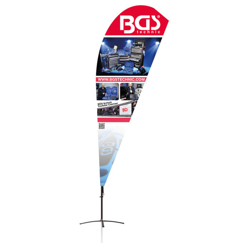 BGS  Technic BGS® Beachflag  Design 3  272 x 90 cm