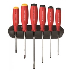 SwissGrip screwdriver set with wall mount