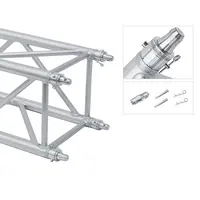 GUIL GUIL | UTR-10 | coupling system for square truss | Bevat 1x Double cone RC-101, 2x Conische stalen borgpen RC-77, 2x Safety r-spring RC-80