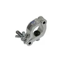 CJS Europe CJS | Halfcoupler | Diameter: 50mm | WLL 300kg | Side entry clamp slim | Verkrijgbaar in Zwart of Zilver