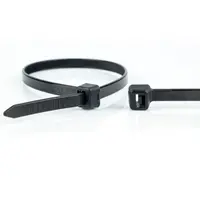 WKK WKK | Kunststof kabelbinder | Tie wrap | Tyrap | 100mm x 2,5mm | Zwart | 100 st.