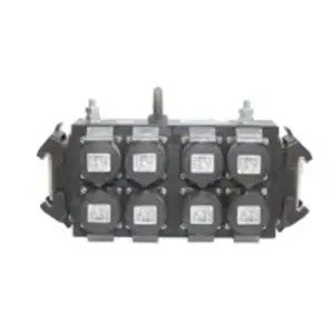 Promes Promes | Breakout box 16 polig 1+2 met doorlus>8x CEE 3p 16A 2xbout Han-Bals