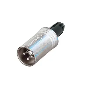 Neutrik Neutrik | NC3MXX-WOB | XLR kabeldeel 3 pin pen nikkel behuizing zilvercontacten XX geen tule
