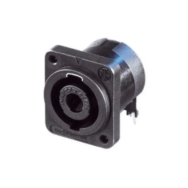 Neutrik | NL4MD-H-3 | speakON 4-polig chassis D-size PCB-H zwart self tapping Neutrik Neutrik | NL4MD-H-3 | speakON 4-polig chassis D-size PCB-H zwart self tapping