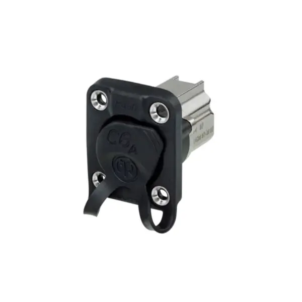 Neutrik | NE8FDX-Y6-W | etherCON CAT6A IP65 D-shape IDC zwart Neutrik Neutrik | NE8FDX-Y6-W | etherCON CAT6A IP65 D-shape IDC zwart