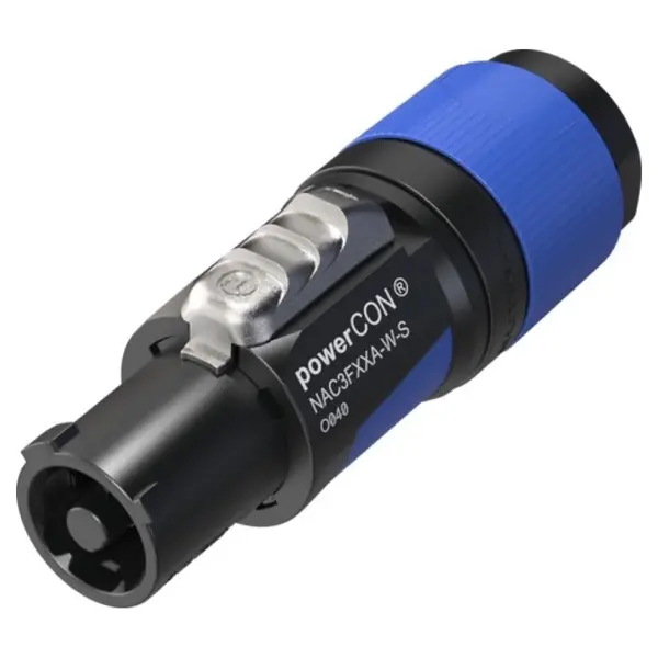 Neutrik Neutrik | NAC3FXXA-W-S | powerCON 20A kabeldeel 2 pin + aarde bus blauw CBC kd= 6-12mm