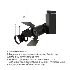 SPX-Lighting* SPX | LEXYS ZOOM Led spot | Vermogen: 21W | Zoom: 15>50°