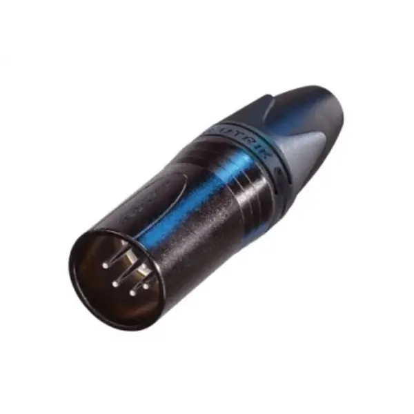 Neutrik Neutrik | NC5MXX-BAG | XLR kabeldeel 5 pin pen zwarte behuizing zilvercontacten XX