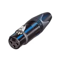 Neutrik | NC3FXX-BAG | XLR kabeldeel 3 pin bus zwarte behuizing zilvercontacten XX Neutrik Neutrik | NC3FXX-BAG | XLR kabeldeel 3 pin bus zwarte behuizing zilvercontacten XX