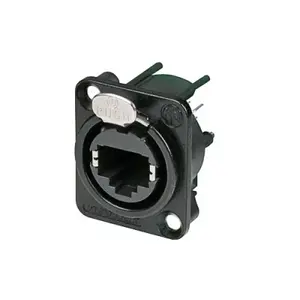 Neutrik Neutrik | NE8FDV-B | etherCON chassis-D PCB-V zwart Neutrik Neutrik | NE8FDV-B | etherCON chassis-D PCB-V zwart