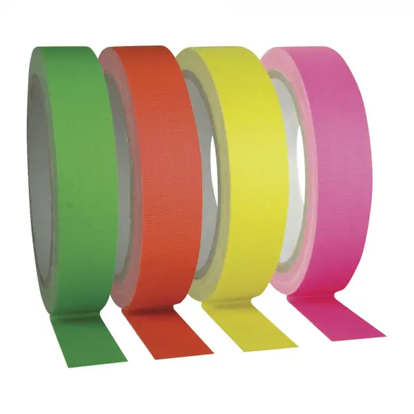 Showgear Showgear | Gaffa Tape Neon | 25m x 19mm | 4 Fluorescerende Kleuren