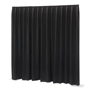 Wentex Wentex | P&D curtain MCS | 330(b) x (h) cm | 300 g/m2 | Kleur: Zwart | Geplooid