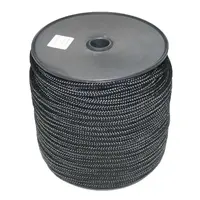 Drisse DRISSE | 12mm touw | Rol van 100m | Trekkracht 1200 KG | Zwart en wit