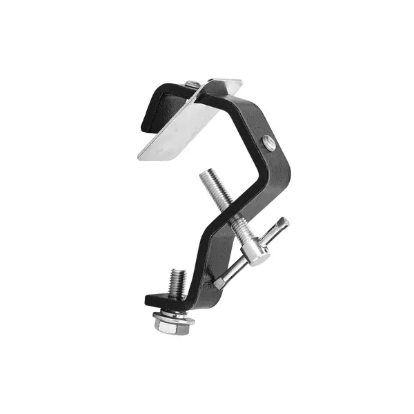 GUIL GUIL | GF-03 | heavy duty haakklem met beschermplaat | beschadigt de truss niet |  Diameter: 30 - 60mm buizen | Belastbaarheid: 200kg