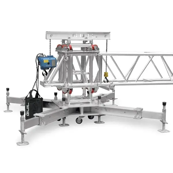 GUIL GUIL | TMD-548 | ground support tower | vierkant truss 400 x 400 | 4mm wanddikte | Max. hoogte: 10m | Belastbaarheid: 2.000kg