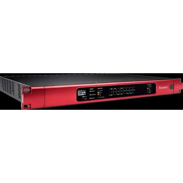 Focusrite RedNet Focusrite | 561908 | RedNet D16R Mk2 | 16x16 AES3 I/O met individuele volumeregeling