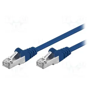 goobay Goobay | 50157 | Patchcord | F/UTP 5e | koord | CCA | PVC | Kleur: Blauw | 0,5m