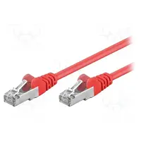 goobay Goobay | 50150 | Patchcord | F/UTP 5e | koord | CCA | PVC | Kleur: Rood | 0,5m