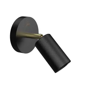 Segula* Segula | SG-70145 | Wall Mount BRONX "Wave" black | Segula Customs | E27