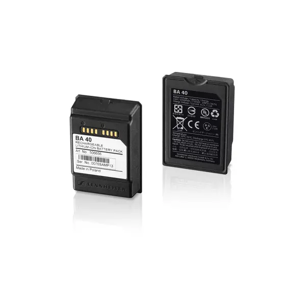 Sennheiser Sennheiser | 506656 | Batterypack | BA 40 | voor SL Tablestand 133 en 153-S DW-3 B | 3,6 V | Li-Ion