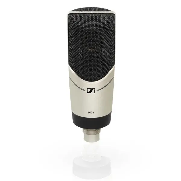 Sennheiser* Sennheiser | 506195 | Grootmembraam microfoon | condensator | MK 8 | schakelbare directioneel patroon | Kleur: Zilver | inclusief standmount en case