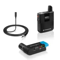 Sennheiser* Sennheiser | Draadloze camera set | 1x EKP AVX 3 | Optioneel: SKM AVX-3 en ME2, SKM AVX-3 en MKE 2 of SKM AVX-835-3 | XLR naar Jack kabel | hot shoe adapter | inclusief batterypack en power adapter