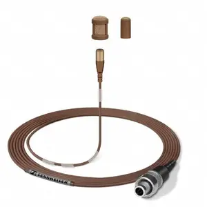 Sennheiser* Sennheiser | 502834 | Lavalier microfoon | MKE 1-4-2 | omnidirectioneel | condensator | clip-on | voor SK50, SK250, SK2000, SK5212, SK6000 en SK9000 | 3-pin SE connector | Kleur: Bruin