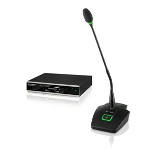 Sennheiser* Sennheiser | 506616 | SpeechLine set | SL TS 153 GN-L SET DW-3 EU | SL-tafel staander, zwanenhals microfoon en ontvanger | QI oplaadfunctie of opladen via USB