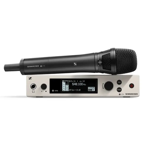 Sennheiser* Sennheiser | Draadloze handheld set | ew 500 G4-KK205 | Handheld, microfooncapsule, microfoonklem, ontvanger en rackmount kit