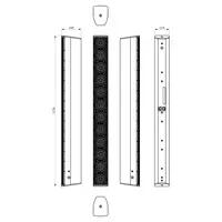 Voice-Acoustic* Voice-Acoustic | LA-stick 12x4 Line Array | 4-inch | passief