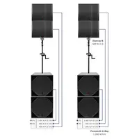 Voice-Acoustic* Voice-Acoustic | Speakerset Ikarray 8 18-inch actief | line-array | Ikarray-8sp Set