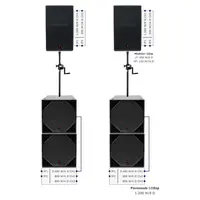 Voice-Acoustic* Voice-Acoustic | Speakerset Modular-15 18-inch actief | SubSat-15sp Set