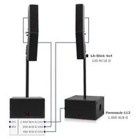 Voice-Acoustic* Voice-Acoustic | Speakerset La-Stick 12-inch actief | SubSat-LAsp Set