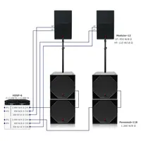 Voice-Acoustic* Voice-Acoustic | Speakerset Modular-12 18-inch passief | SubSat-12 Set